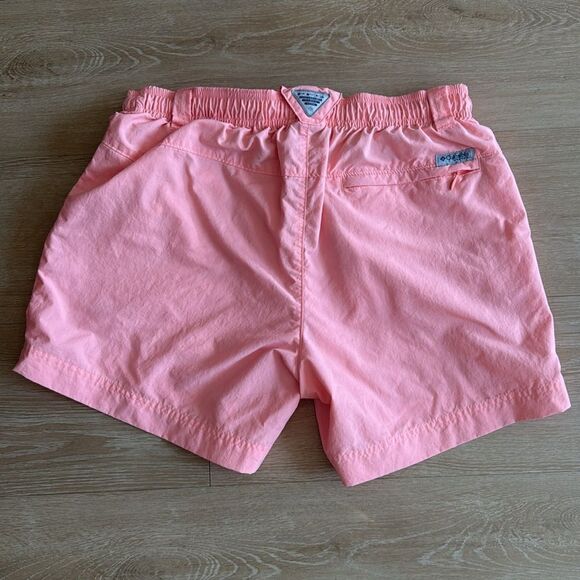 Columbia Women’s PFG Backcast Water Short Neon pastel Orange pink Medium - Picture 11 of 12